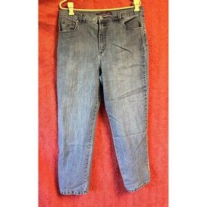 Gloria Vanderbilt Amanda Straight Leg Women's size 16 Blue Denim‎ jeans